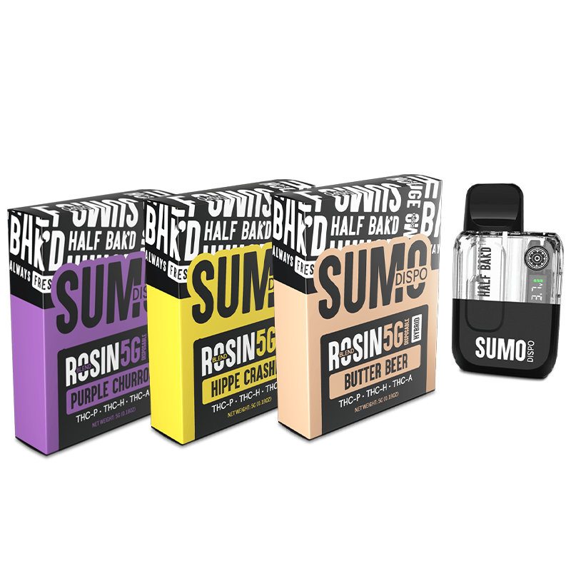 Half Bak'd - Sumo Live Rosin Blend Disposable Vape - 5g