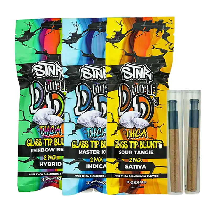 STNR - Double D's Glass Tip Blunts - 3g