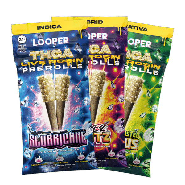 Looper - THCA Live Rosin Pre-rolls - 2g