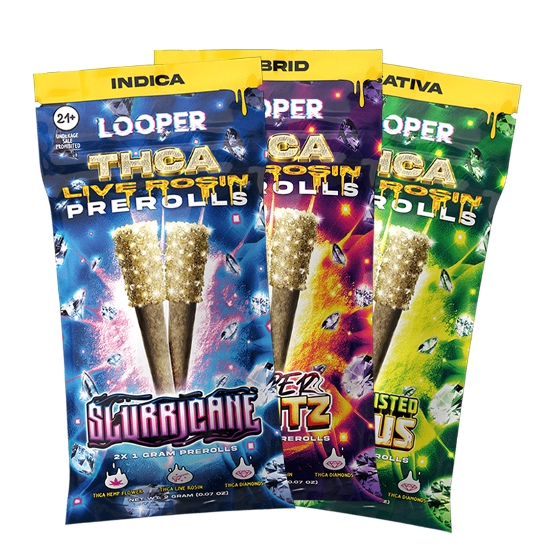 Looper - THCA Live Rosin Pre-rolls - 2g