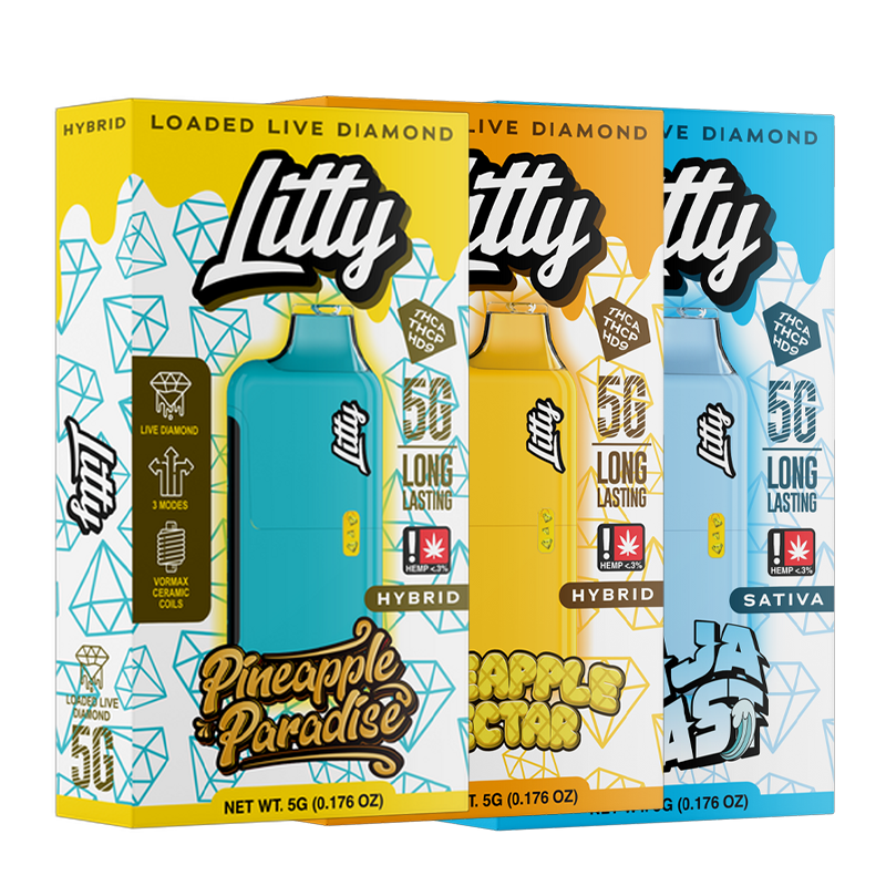 LITTY - Loaded THCA Live Diamonds - Disposable Vape - 5g