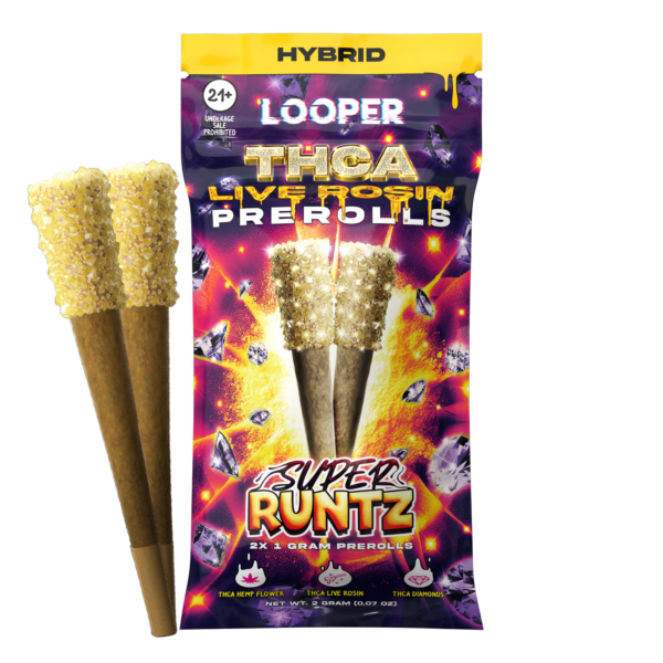 Looper - THCA Live Rosin Pre-rolls - 2g