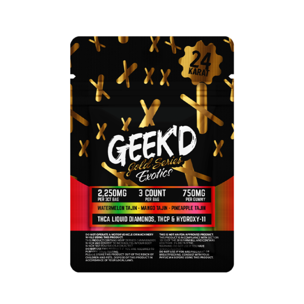 Geek'd Extracts Gold Series Exotics – Tajín Gummies - 7500mg