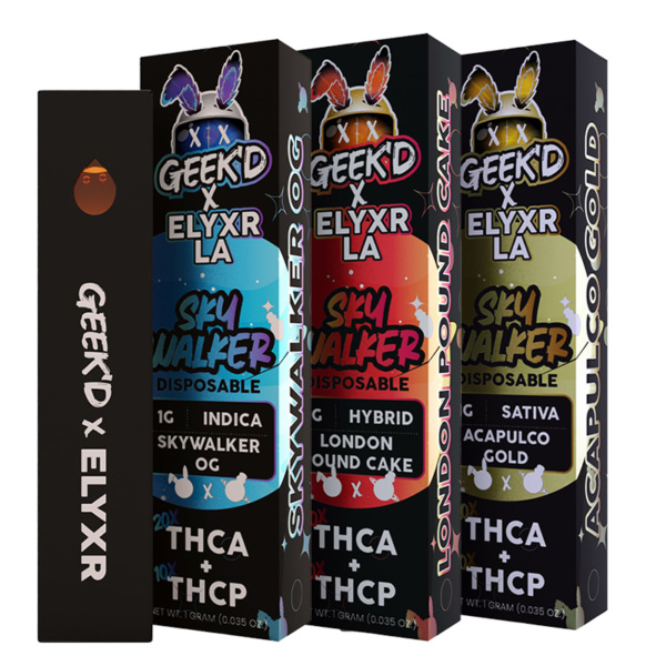 Geek'd x Elyxr LA - THCA + THCP - Disposable - 1g