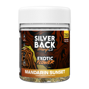 Silverback Hemp Co -THCA Exotic Flower - Mandarin Sunset - Indica - 1oz