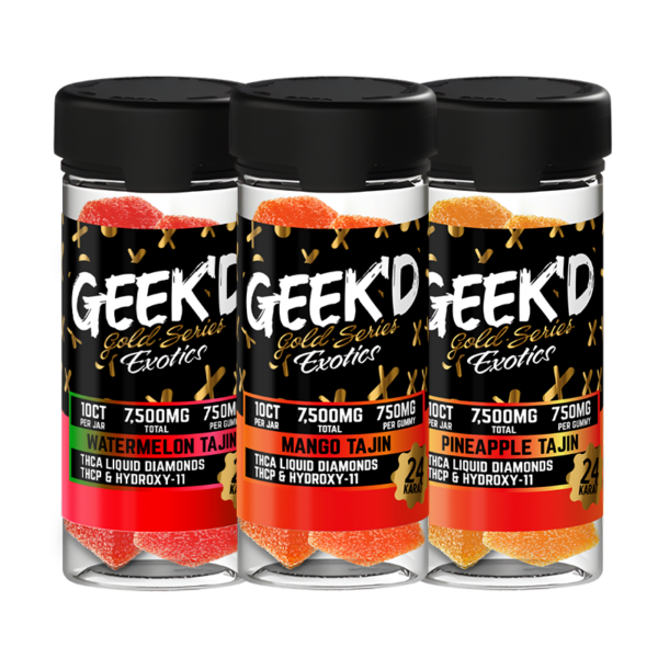 Geek'd Extracts Gold Series Exotics – Tajín Gummies - 7500mg