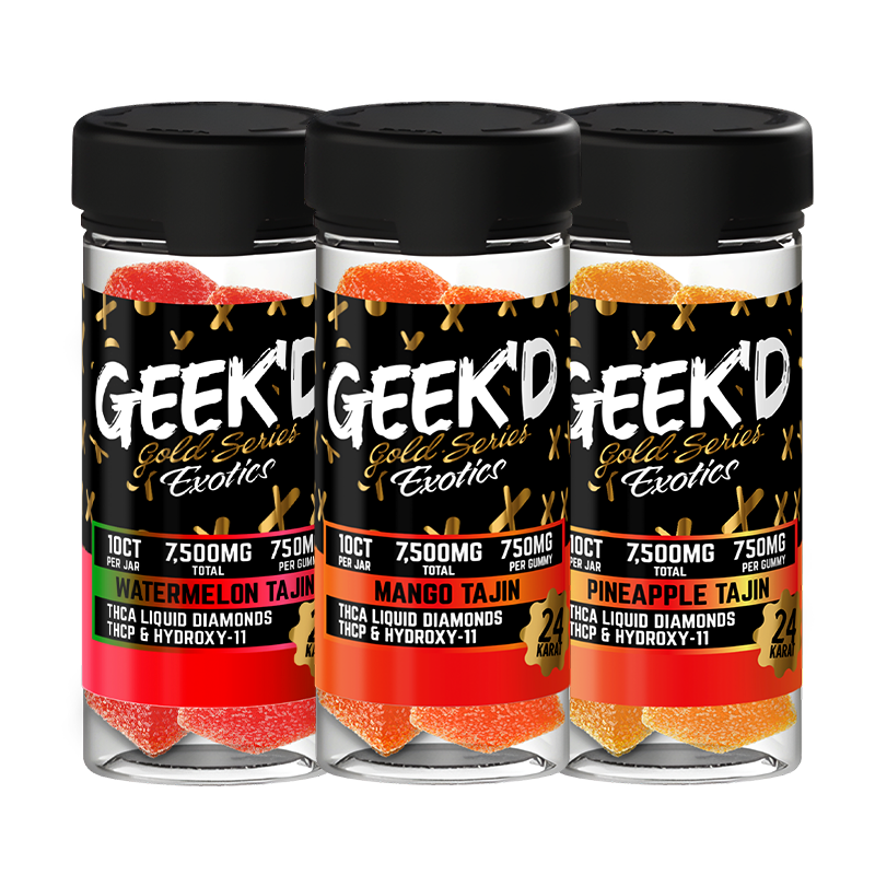 Geek'd Extracts Gold Series Exotics – Tajín Gummies - 7500mg