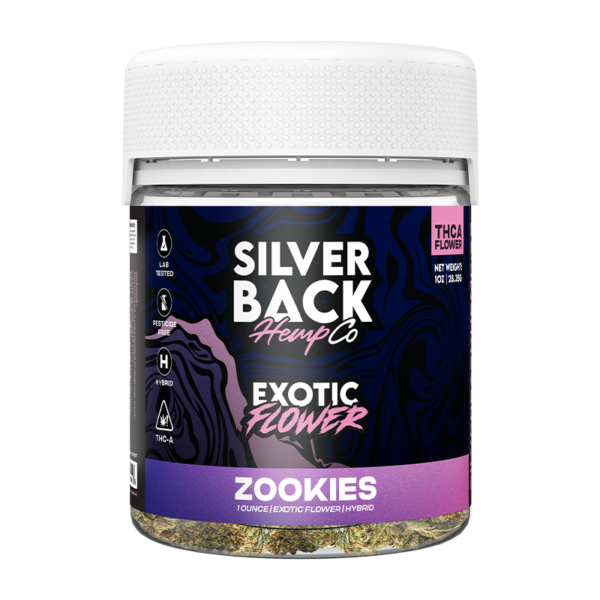 Silverback Hemp Co -THCA Exotic Flower - Zookies - Hybrid - 1oz