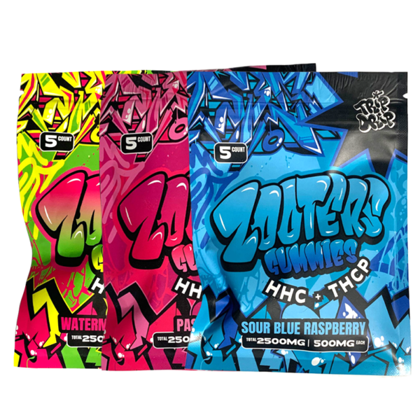 Trip Drip - Zooters HHC + THCP Gummies (5ct) - 2500mg
