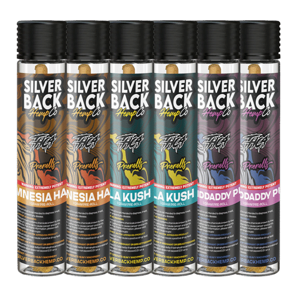 Silverback Hemp Co - THCA Pre-Rolls - Jungle Pack - 6 x 1g