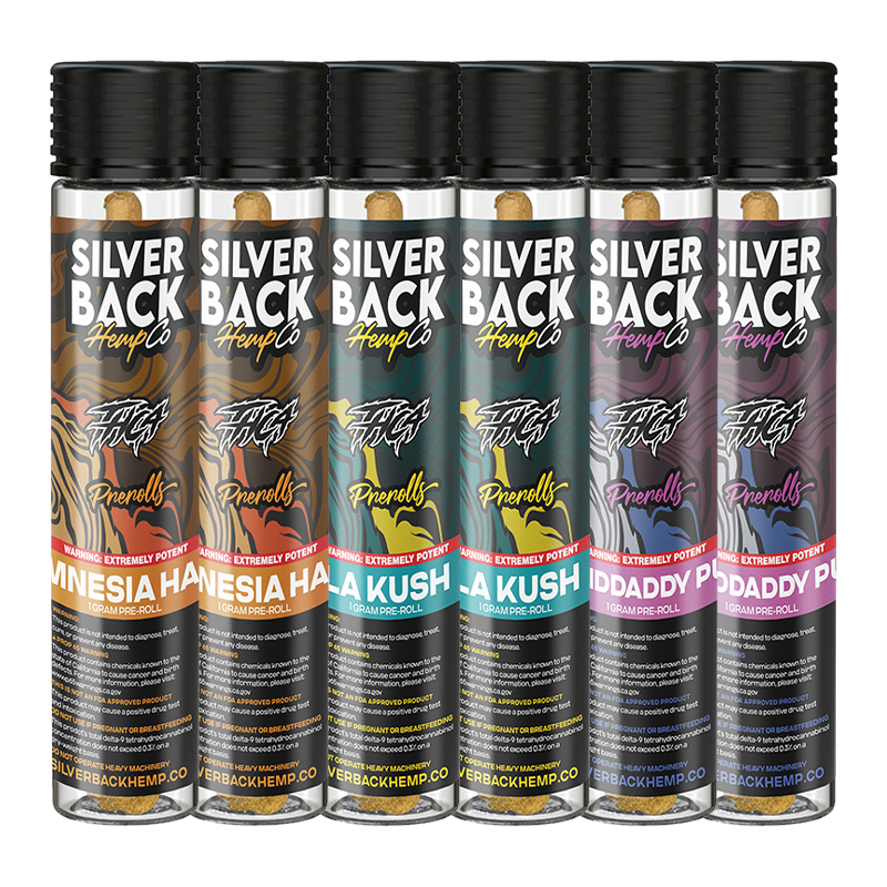 Silverback Hemp Co - THCA Pre-Rolls - Jungle Pack - 6 x 1g