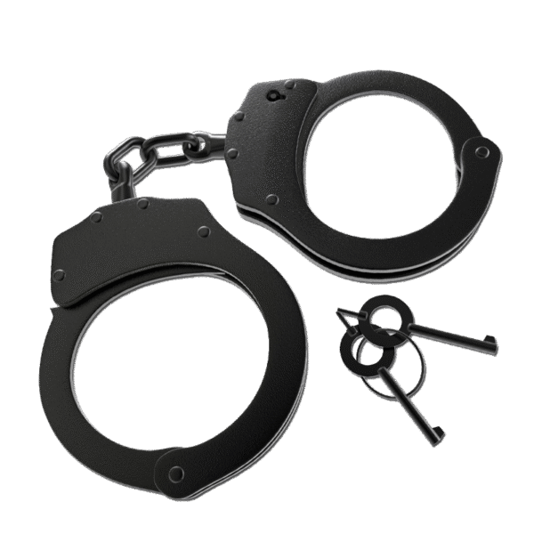 Official Police Style Black Handcuffs