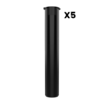 Pop-Top Pre-Roll Tubes – Child Resistant 95mm Black