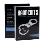 Double Hinged Steel Handcuffs – Nickel Plated