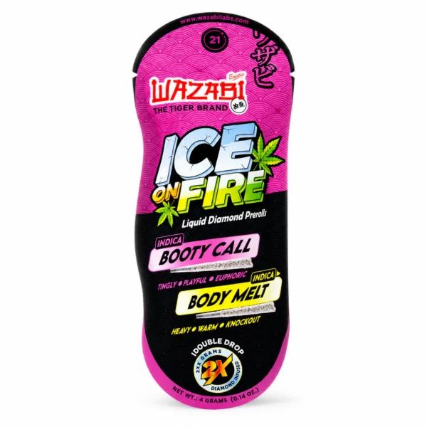 Wazabi Exotics – Ice on Fire THCP Liquid Diamond Pre-Rolls – 4g
