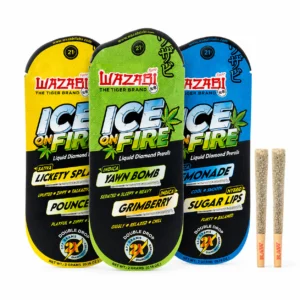 Wazabi Exotics – Ice on Fire THCP Liquid Diamond Pre-Rolls – 4g