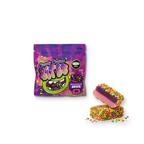 Double Stacked BITEZ – Candy Coated - Delta-9 Gummies – 500mg